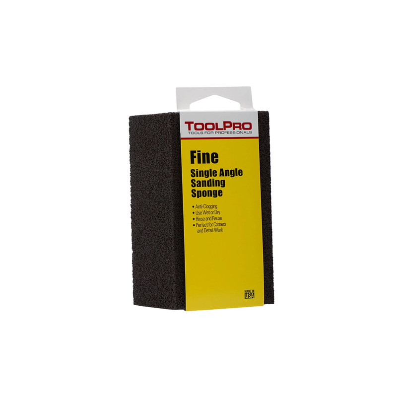 Sanding Sponge - 24-Pack - Profile:Single Angle - Grit:Fine